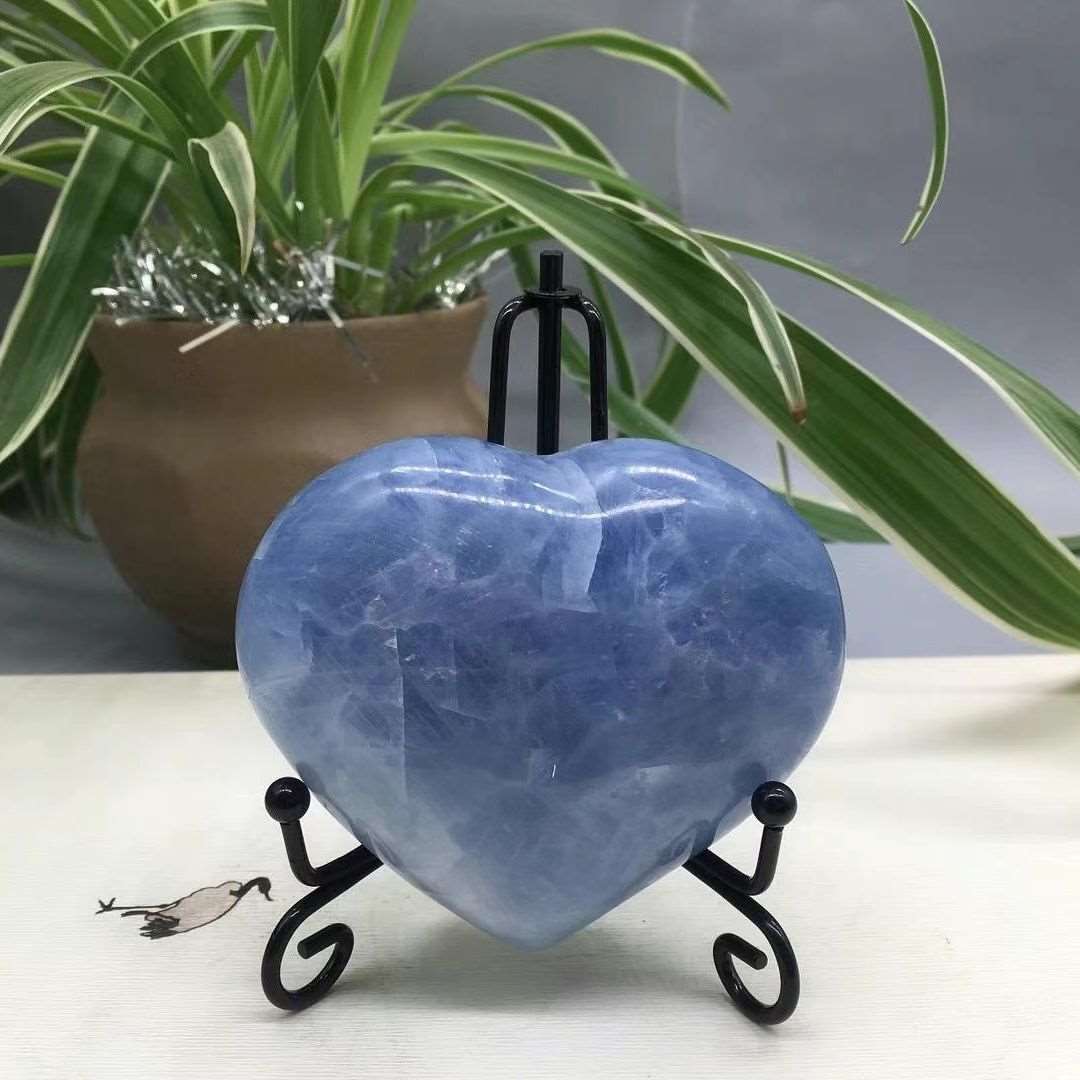 Celestite Crystal Heart