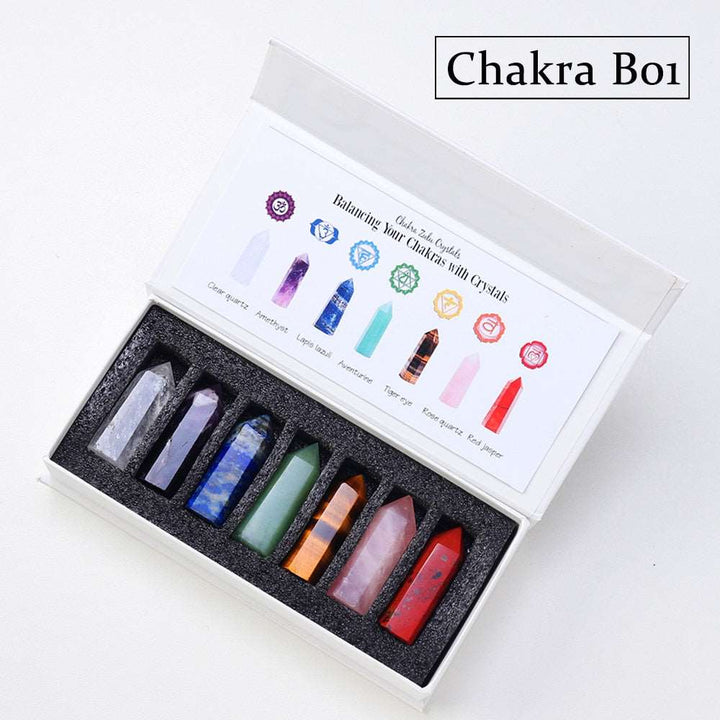 Chaka 7 Crystal Set in Wood Box