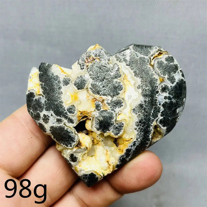 Chalcopyrite Agate Heart Geode