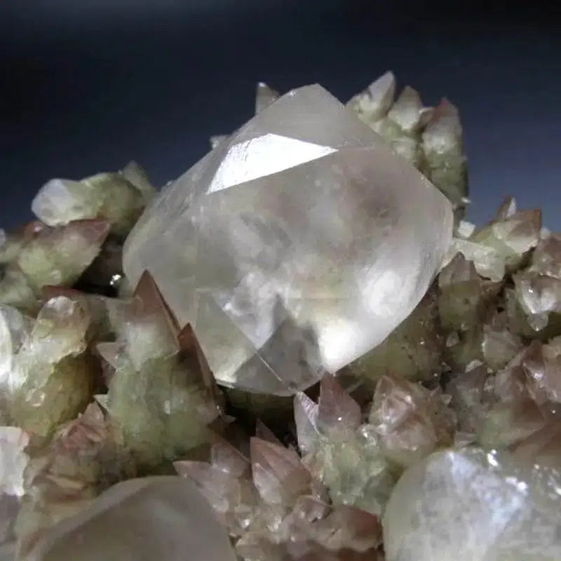 Champagne Calcite Cluster on Matrix