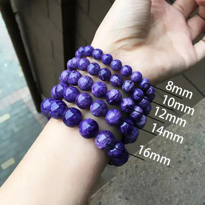 Charoite Bead Bracelet