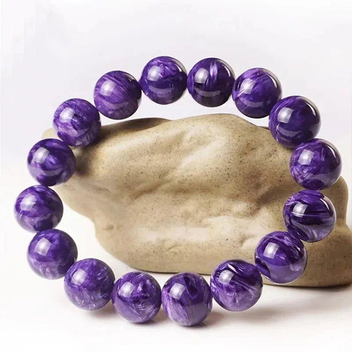 Charoite Bead Bracelet