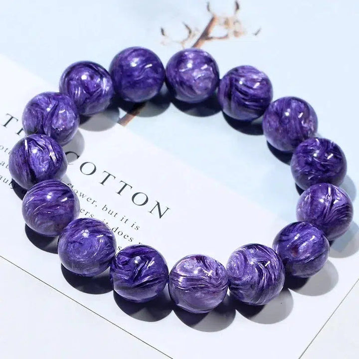 Charoite Bead Bracelet