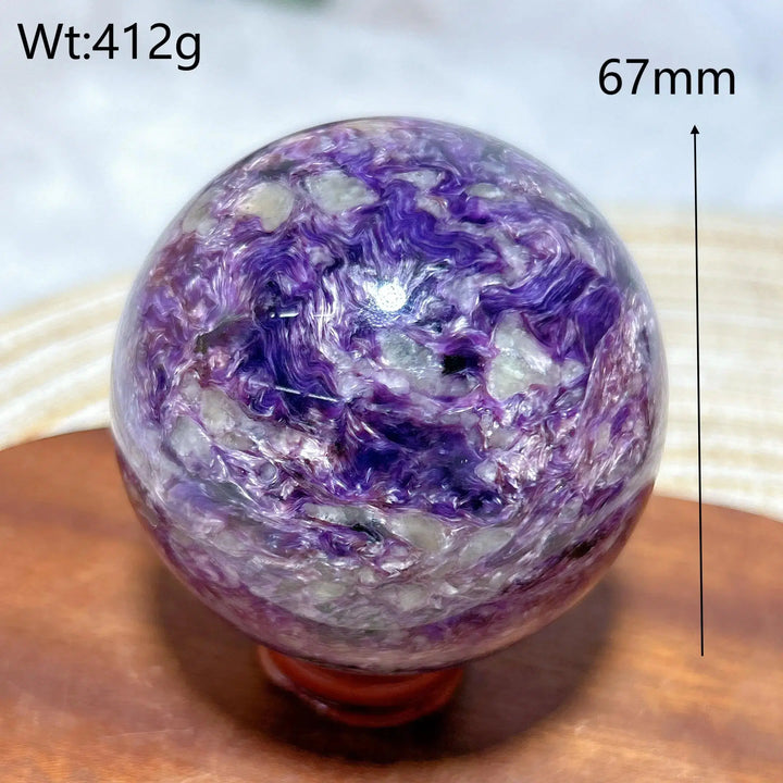 Charoite Crystal Sphere Rare