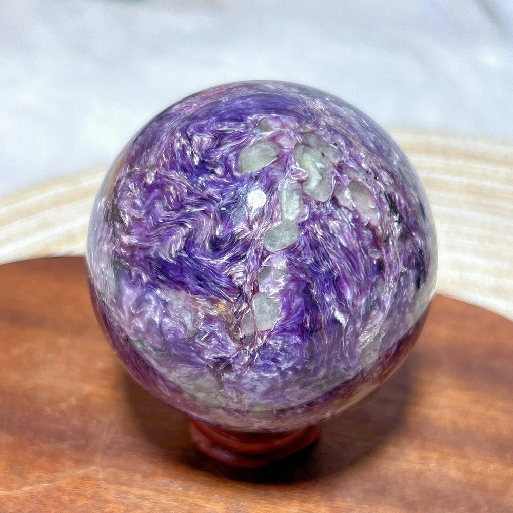 Charoite Crystal Sphere Rare