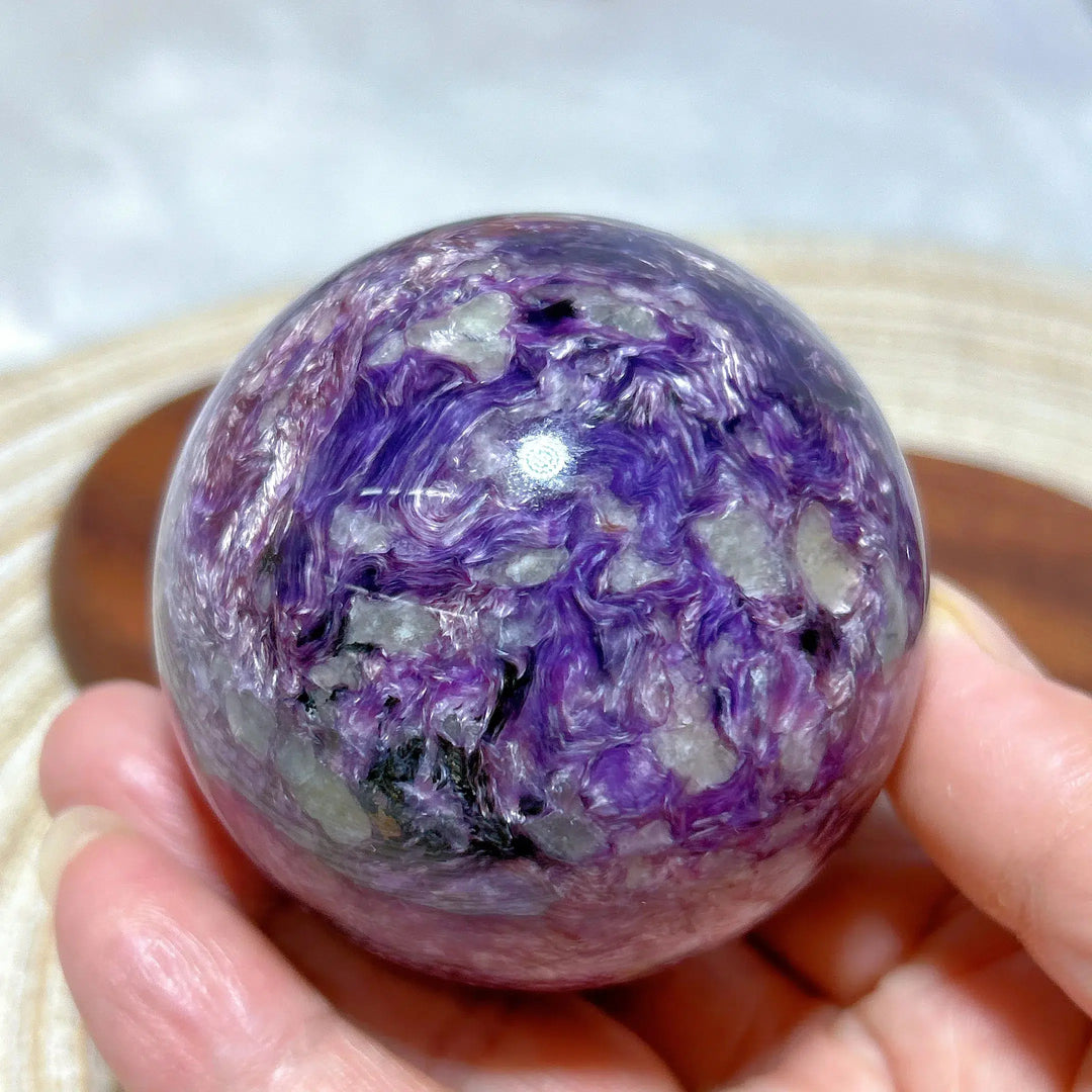 Charoite Crystal Sphere Rare