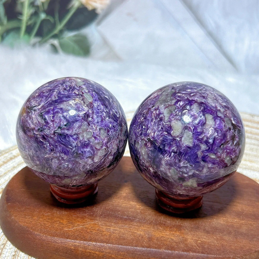 Charoite Crystal Sphere Rare