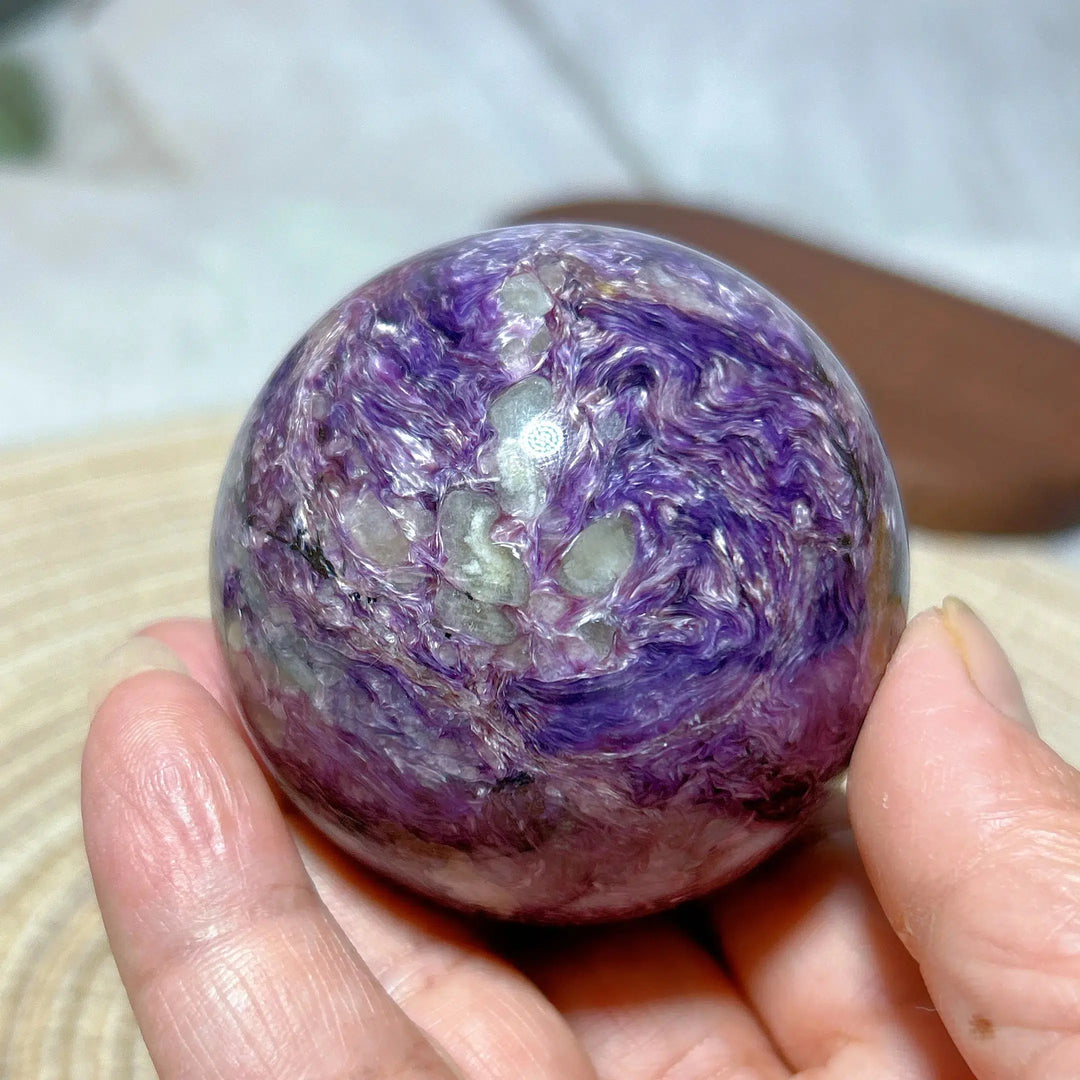 Charoite Crystal Sphere Rare