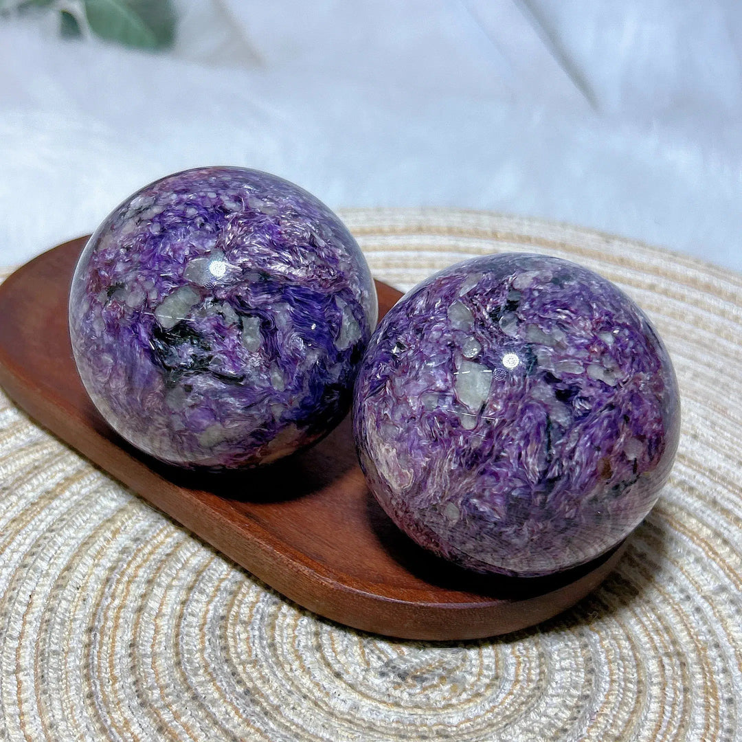 Charoite Crystal Sphere Rare