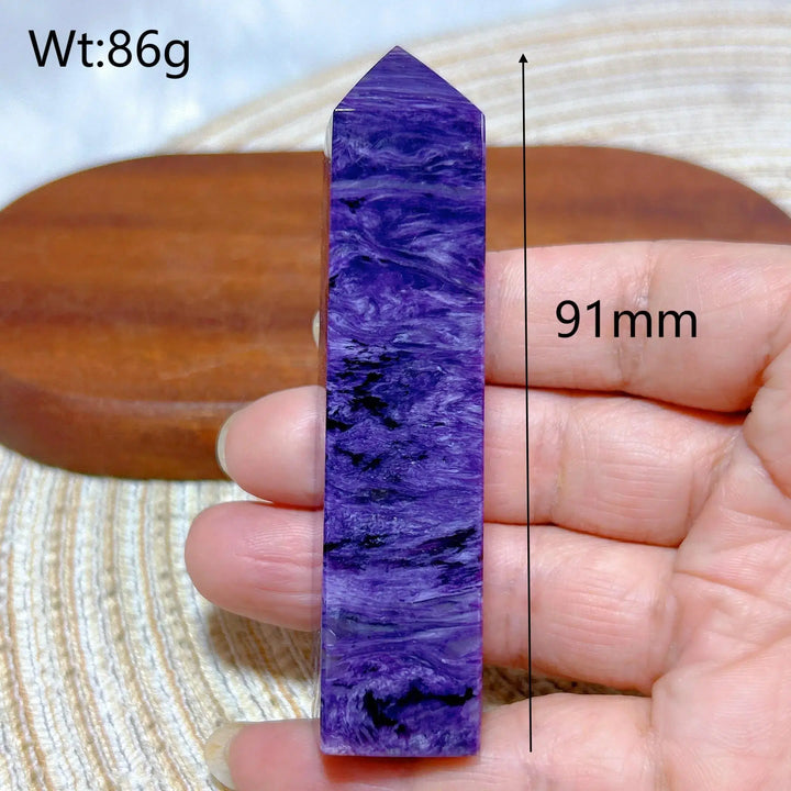 Charoite Crystal Tower