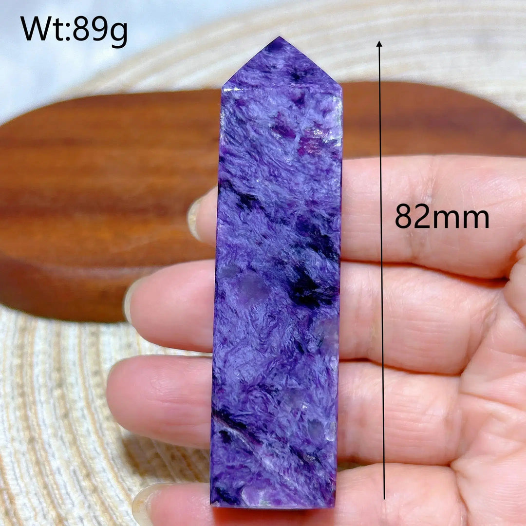 Charoite Crystal Tower