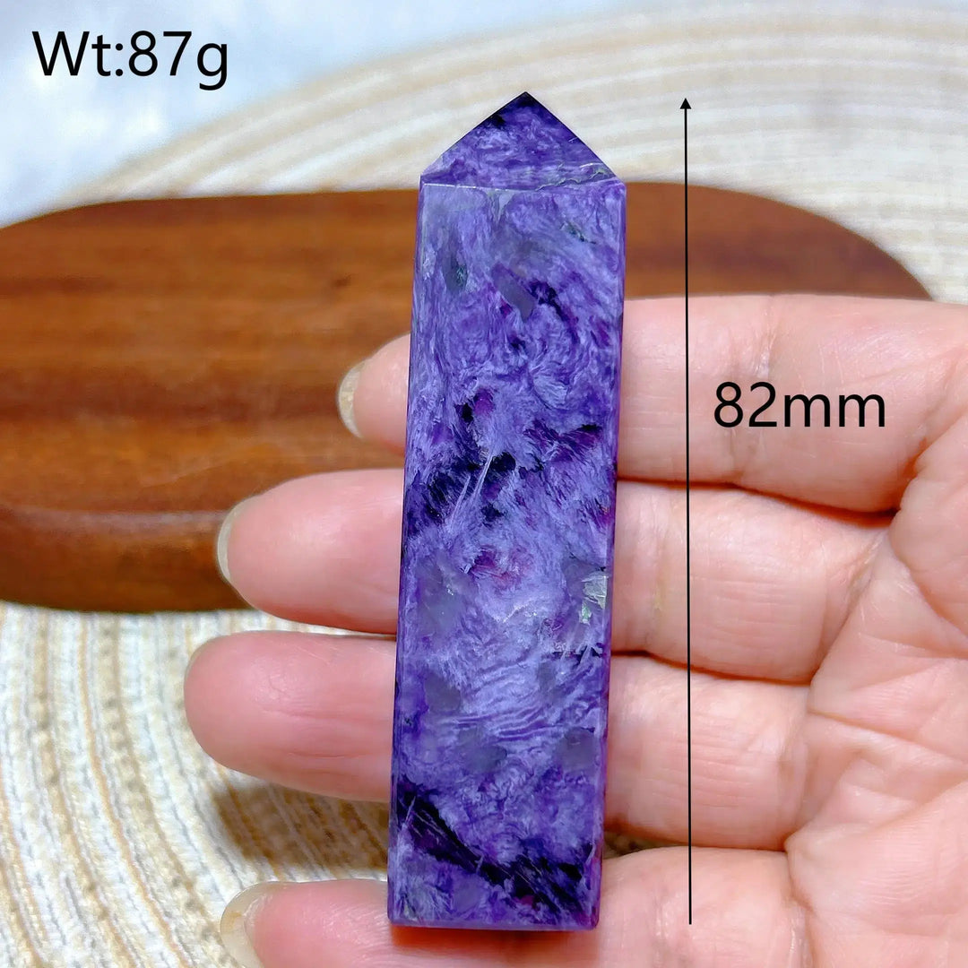 Charoite Crystal Tower