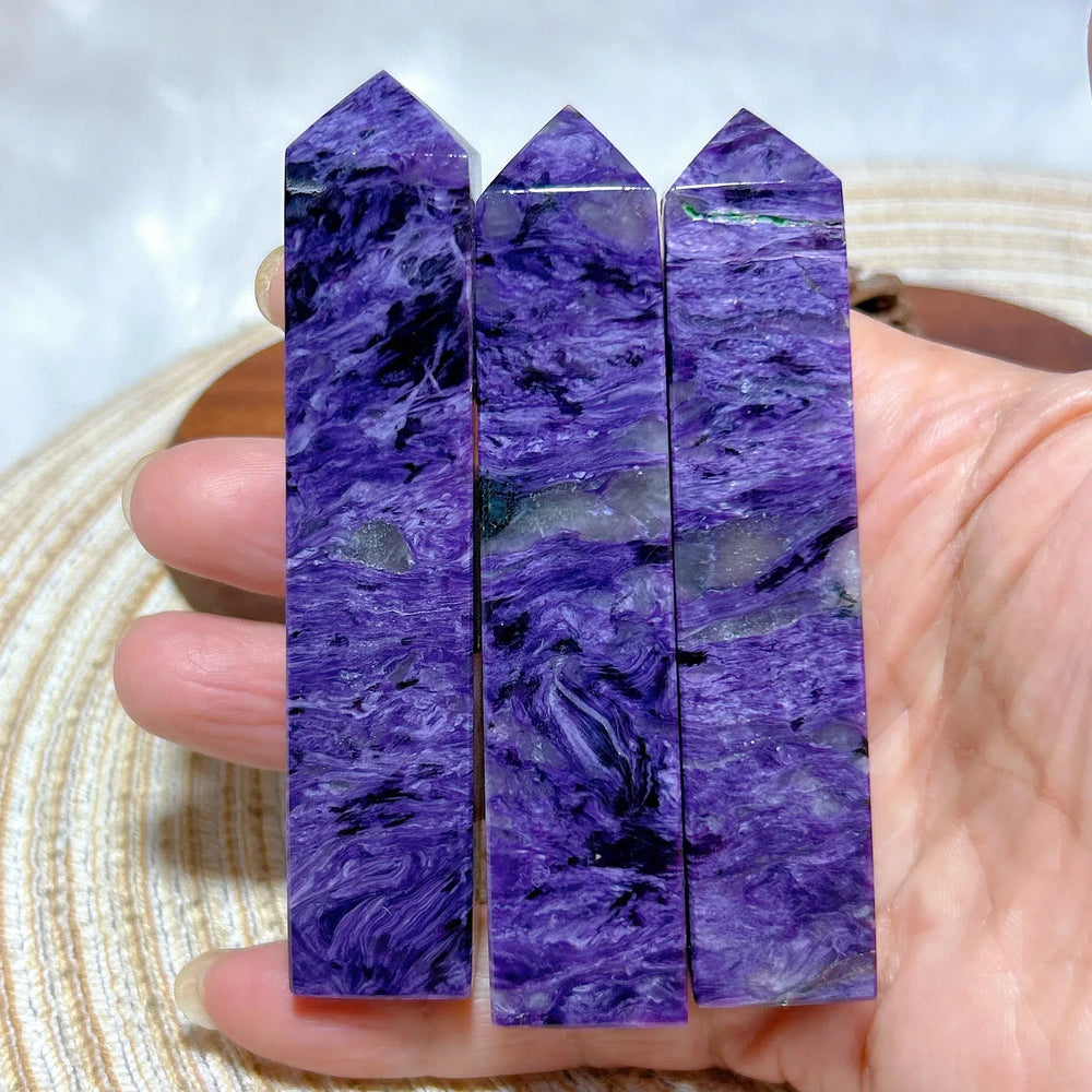 Charoite Crystal Tower