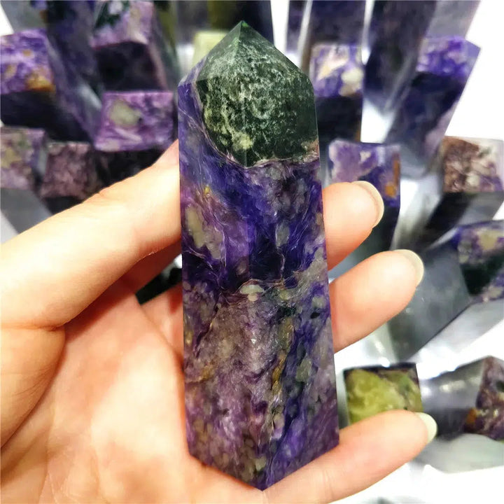 Charoite Crystal Tower