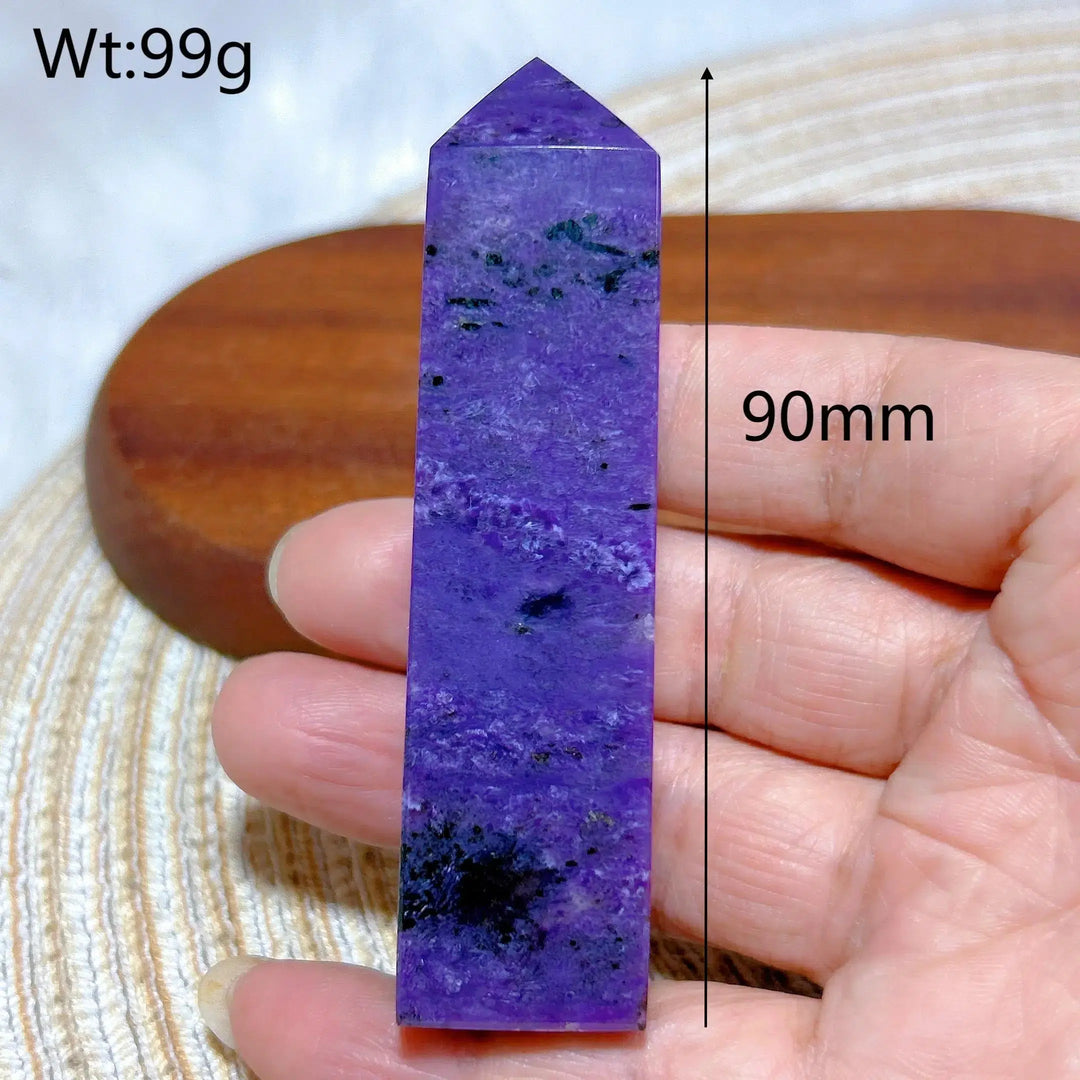 Charoite Crystal Tower