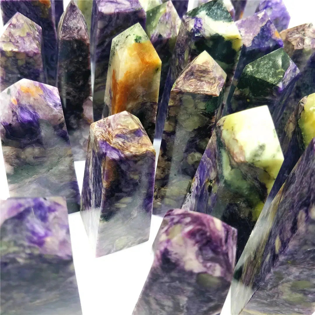 Charoite Crystal Tower