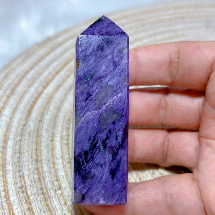 Charoite Crystal Tower