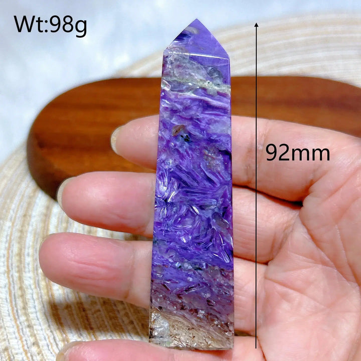 Charoite Crystal Tower