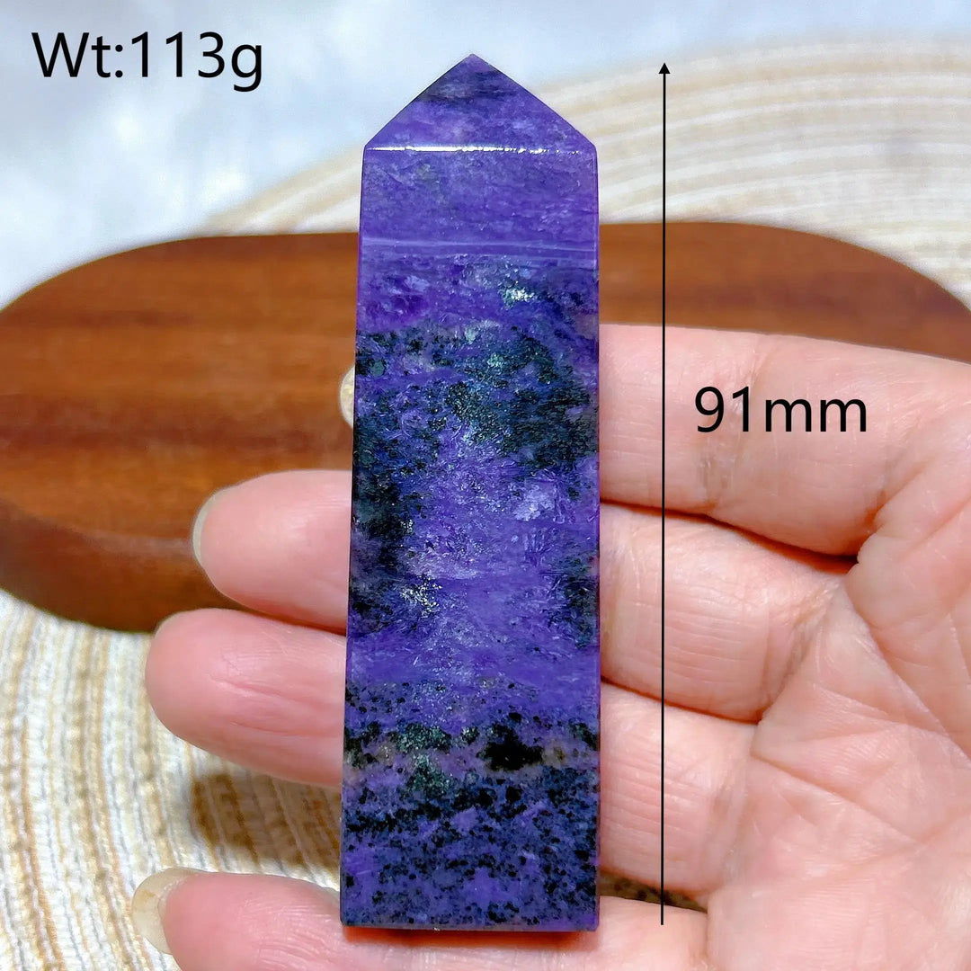 Charoite Crystal Tower