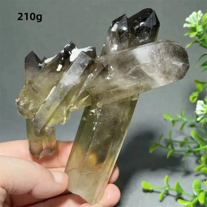 Citrine Crystal Clusters for Home Decor - Uplift Your Space Naturally-Points-Ali-Citrine-D26 210g-Crystal Destiny