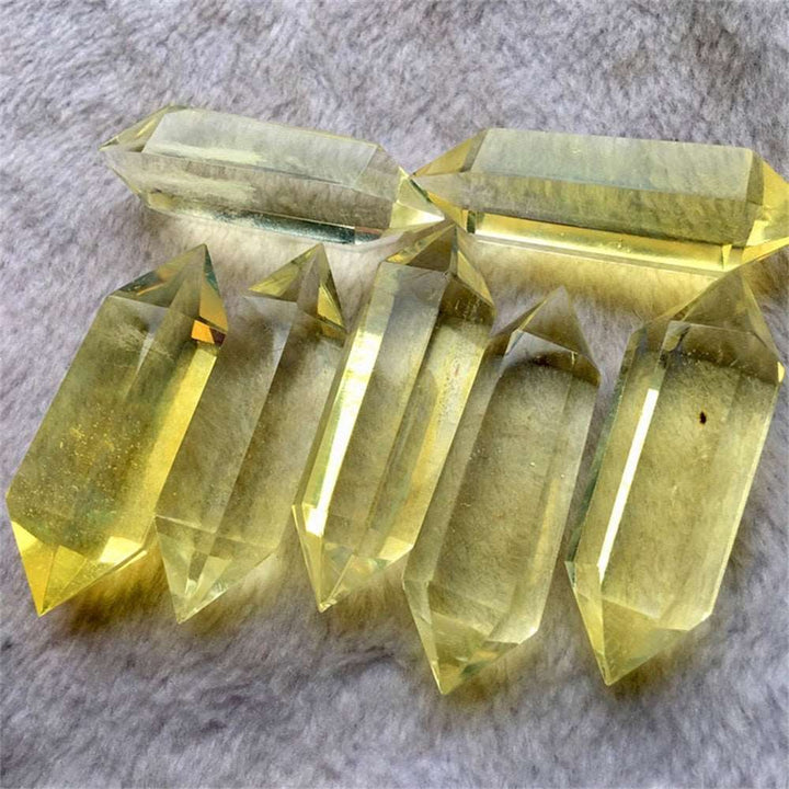 Citrine Quartz Crystal Hexagonal Double Point