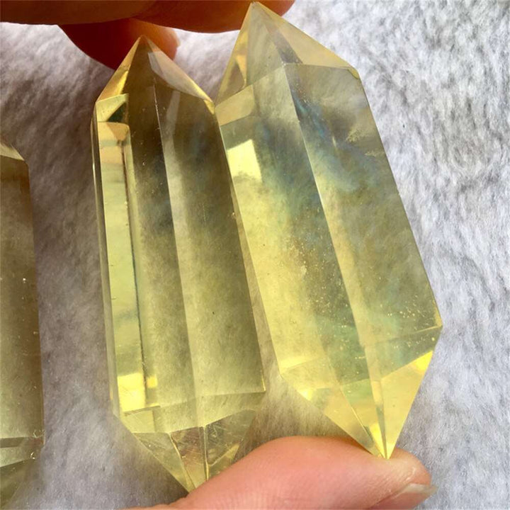 Citrine Quartz Crystal Hexagonal Double Point