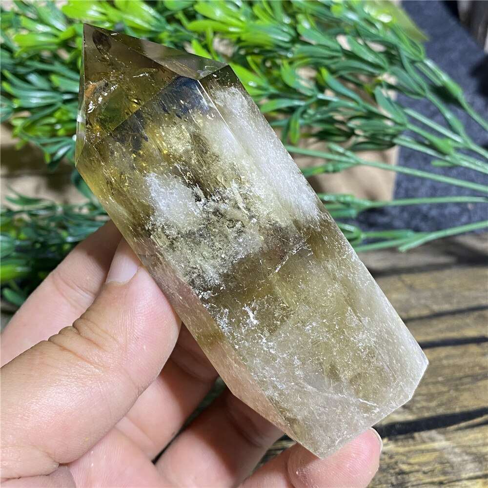 Citrine Smoky Quartz Obelisk Tower