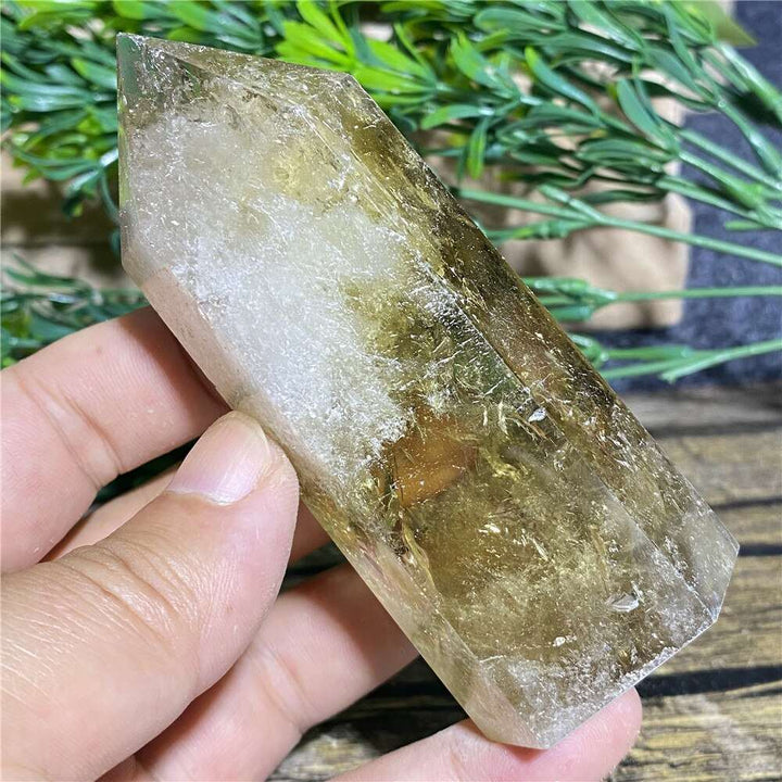 Citrine Smoky Quartz Obelisk Tower