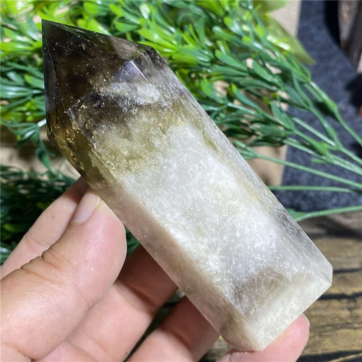 Citrine Smoky Quartz Obelisk Tower