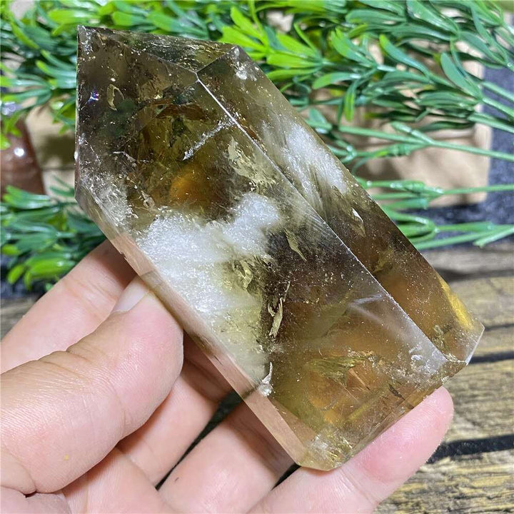 Citrine Smoky Quartz Obelisk Tower