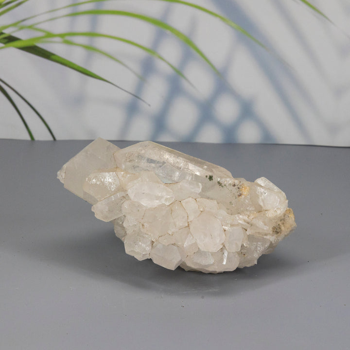 Clear Himalayan High Altitude Quartz Cluster-Clusters-Crystal Destiny-Clear Quartz-1054g - 5.50"L x 5.00"W x 3.50"H-Crystal Destiny