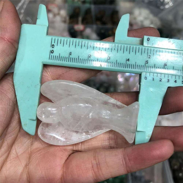 Clear Quartz Angel Carving