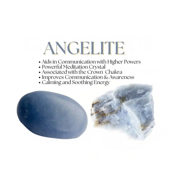 Clear Quartz, Angelite, Sodalite 8 mm Round Bracelet