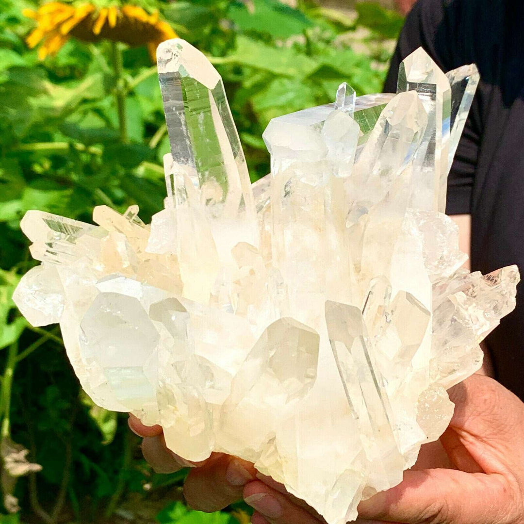 Clear Quartz Crystal Cluster