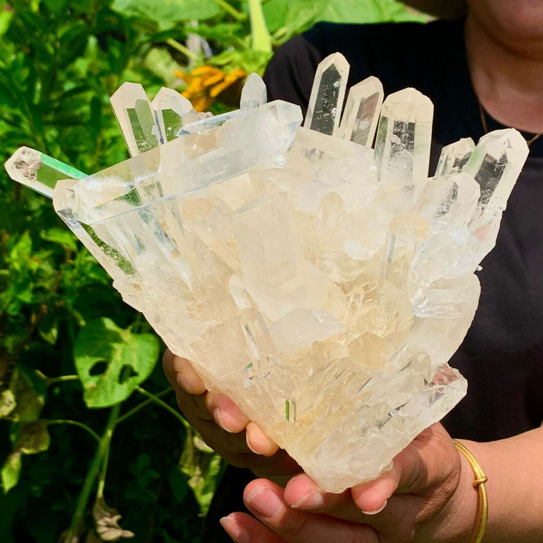 Clear Quartz Crystal Cluster