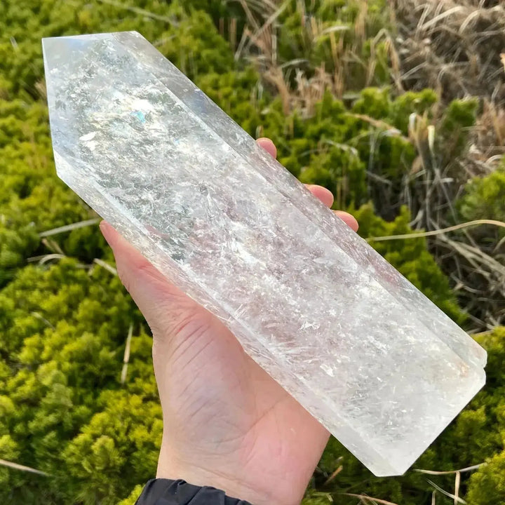 Clear Quartz Crystal Obelisk for Meditation and Energy Amplification-Towers-Ali-Clear Quartz-700-750g-Crystal Destiny