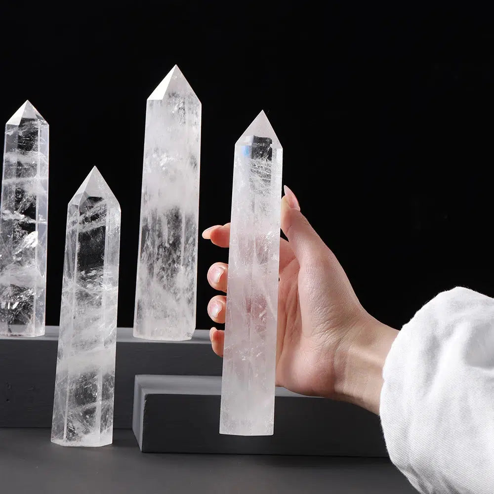 Clear Quartz Obelisk Tower