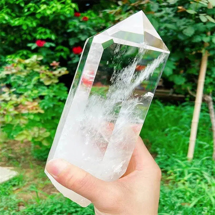 Clear Quartz Point with Stand