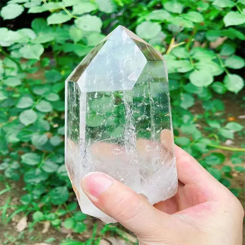 Clear Quartz Point with Stand