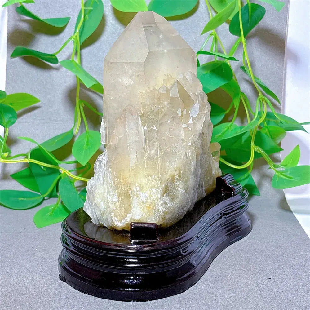 Clear Quartz With Citrine Cluster Specimen