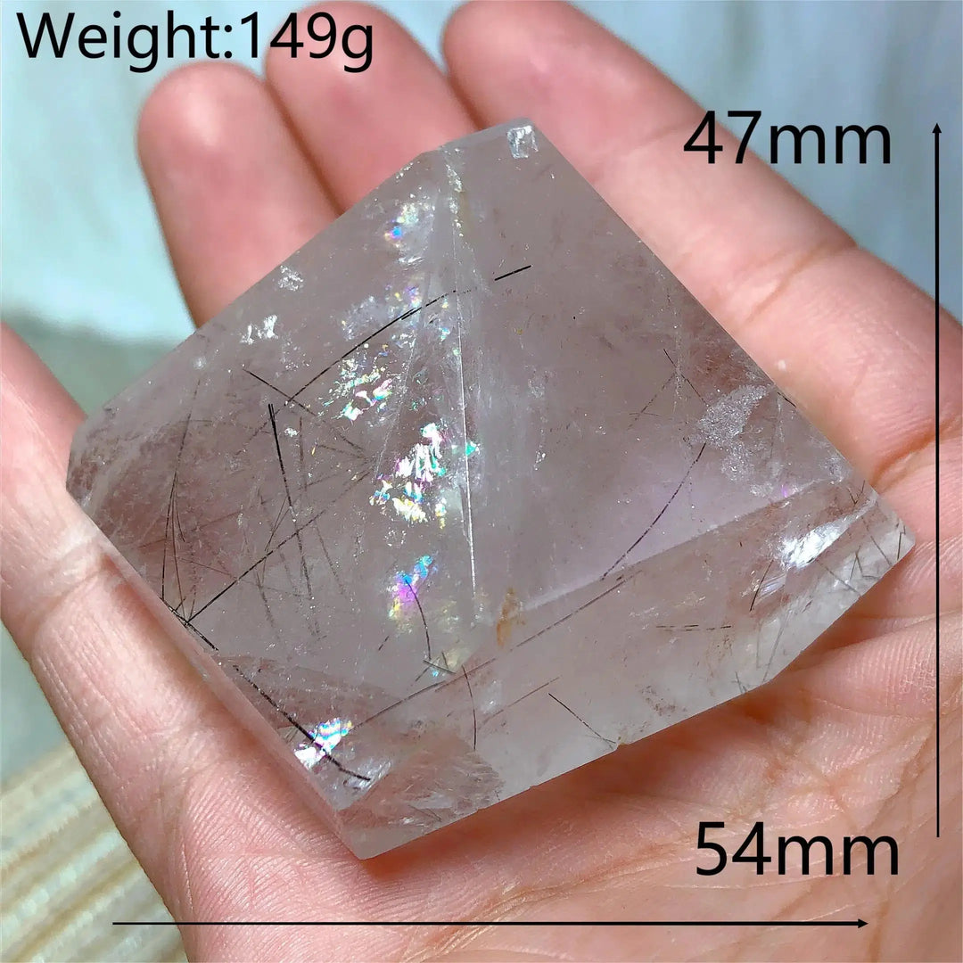 Clear Quartz With Rutile Freeform