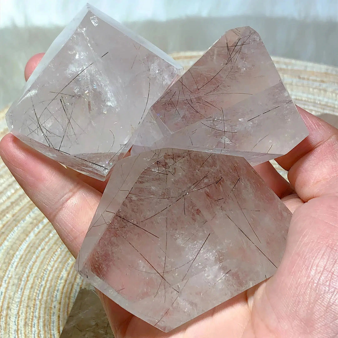 Clear Quartz With Rutile Freeform