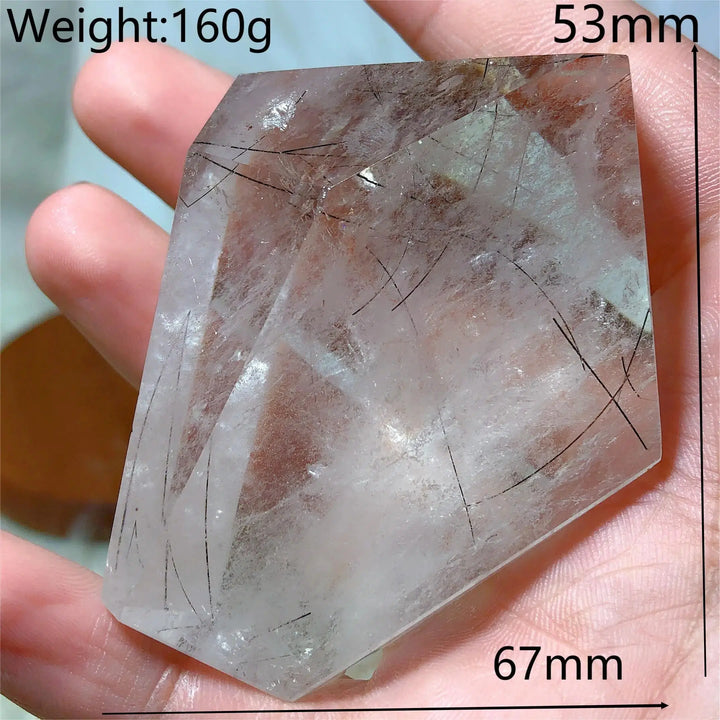 Clear Quartz With Rutile Freeform