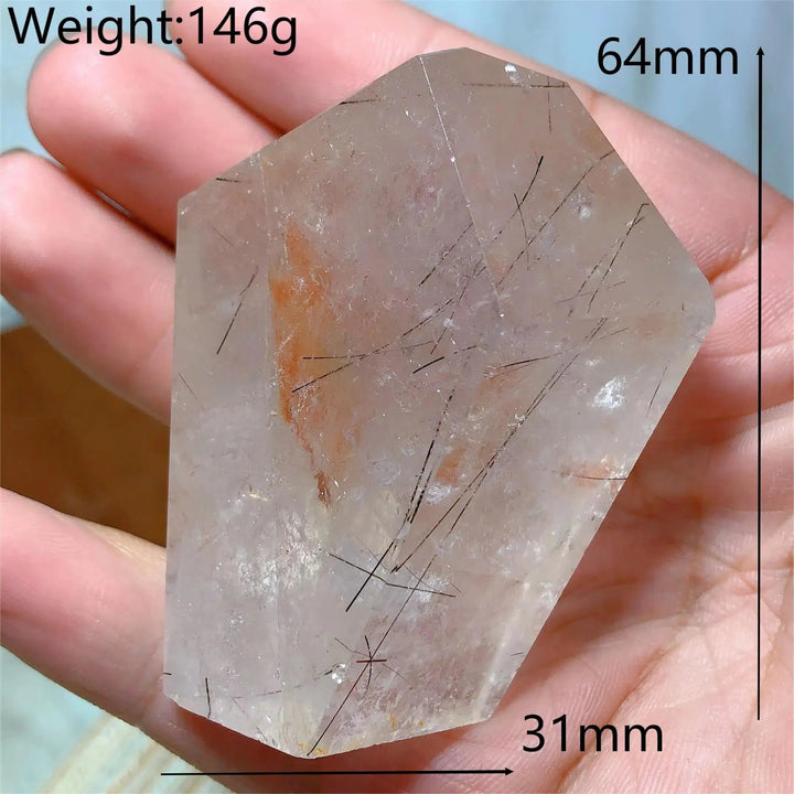 Clear Quartz With Rutile Freeform