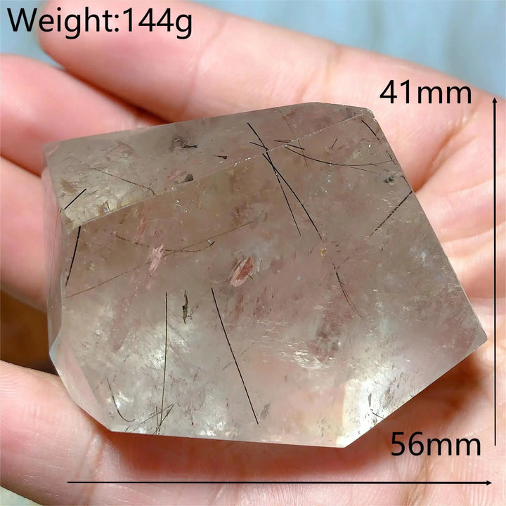 Clear Quartz With Rutile Freeform