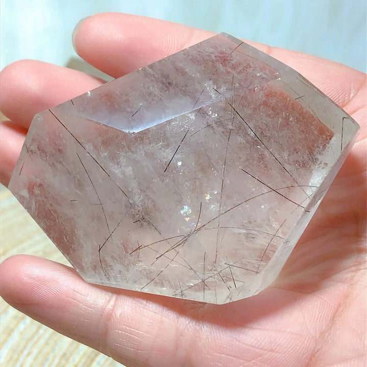 Clear Quartz With Rutile Freeform