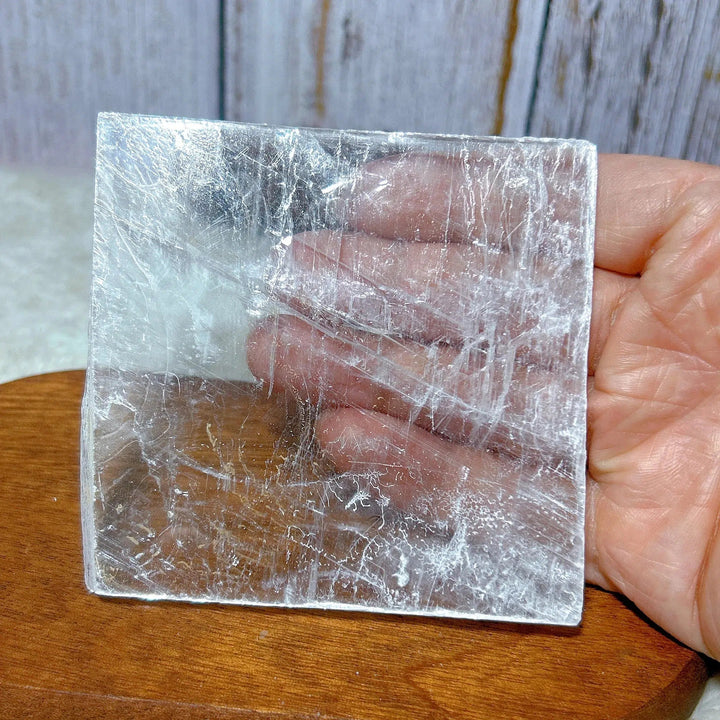 Clear Selenite Slice