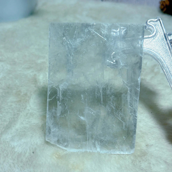 Clear Selenite Slice