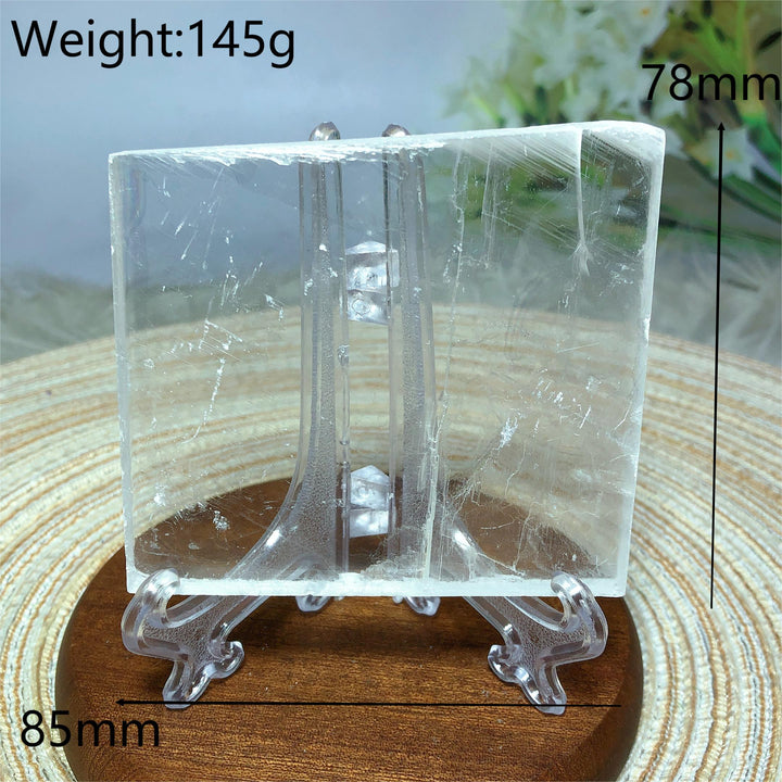 Clear Selenite Slice