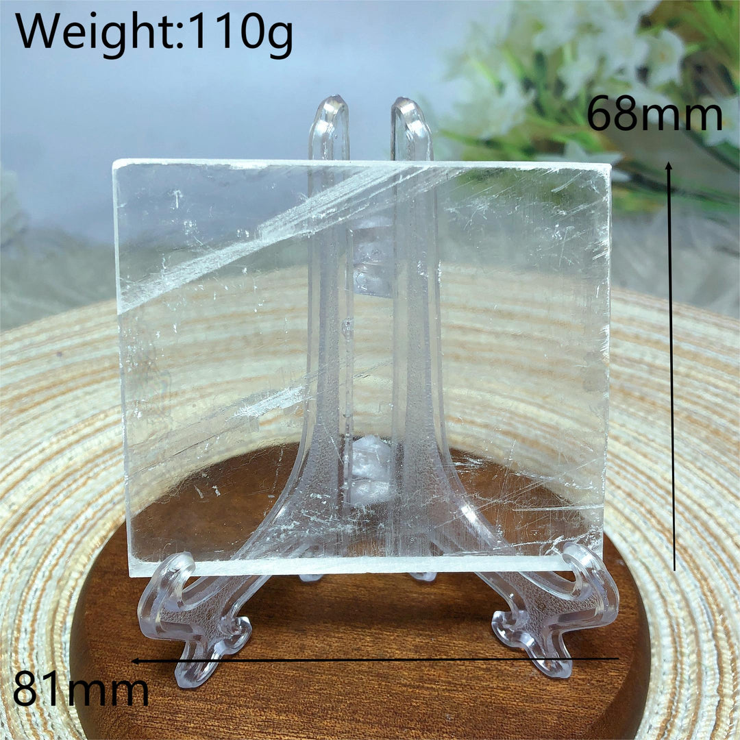 Clear Selenite Slice